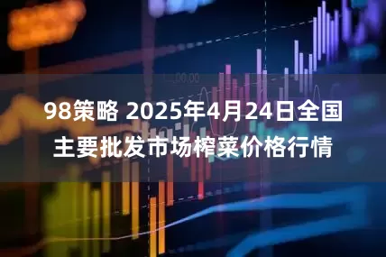 98策略 2025年4月24日全国主要批发市场榨菜价格行情