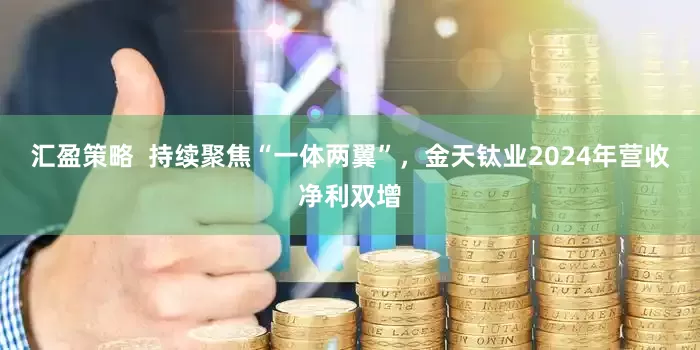 汇盈策略  持续聚焦“一体两翼”，金天钛业2024年营收净利双增