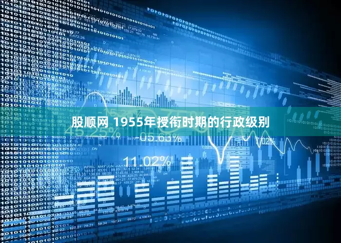 股顺网 1955年授衔时期的行政级别