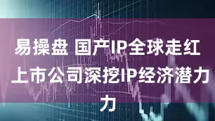易操盘 国产IP全球走红 上市公司深挖IP经济潜力